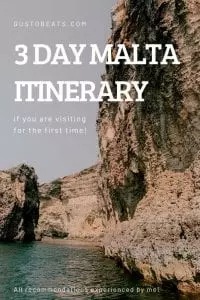 if you are traveling to malta for the first time_3 day malta itinerary_pinterest pin image