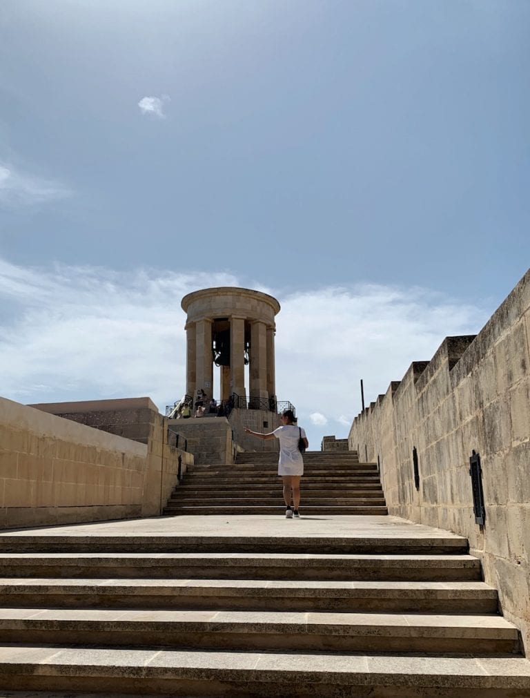 visit the bell seign in valletta and know how malta people fight and suffer during world war 2