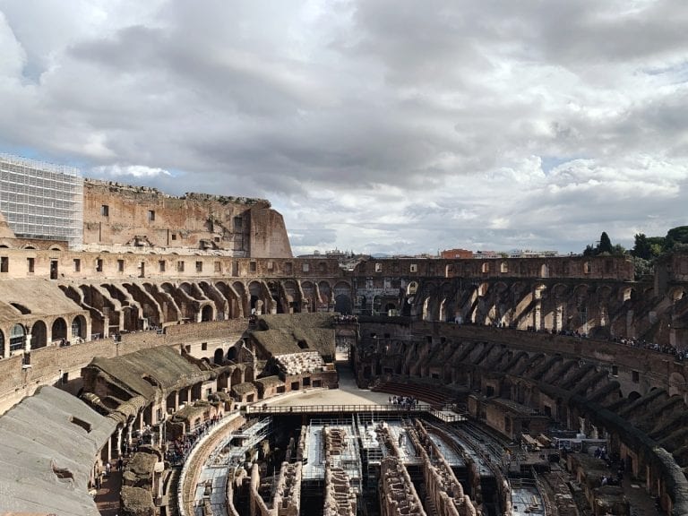 3 day rome itinerary colosseum from the third level
