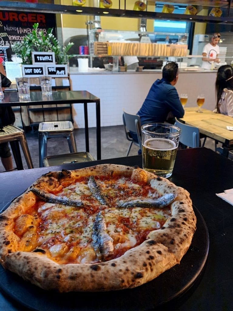 napoli style pizza in mercato centrale inside roma termini is a famous place