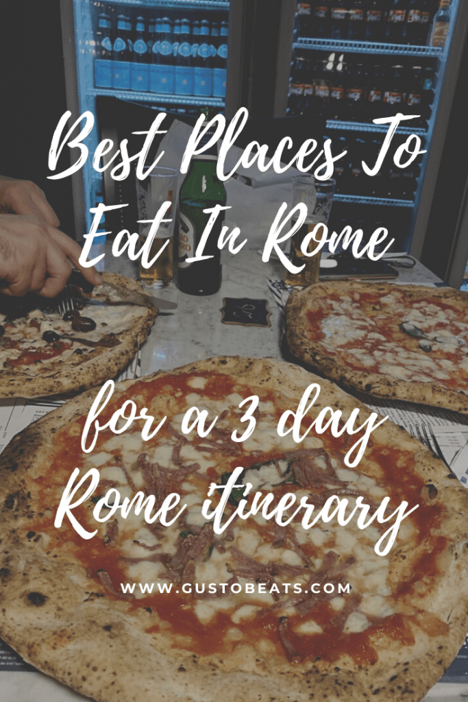 best places to eat in rome for a 3 day rome itinerary_pinterest