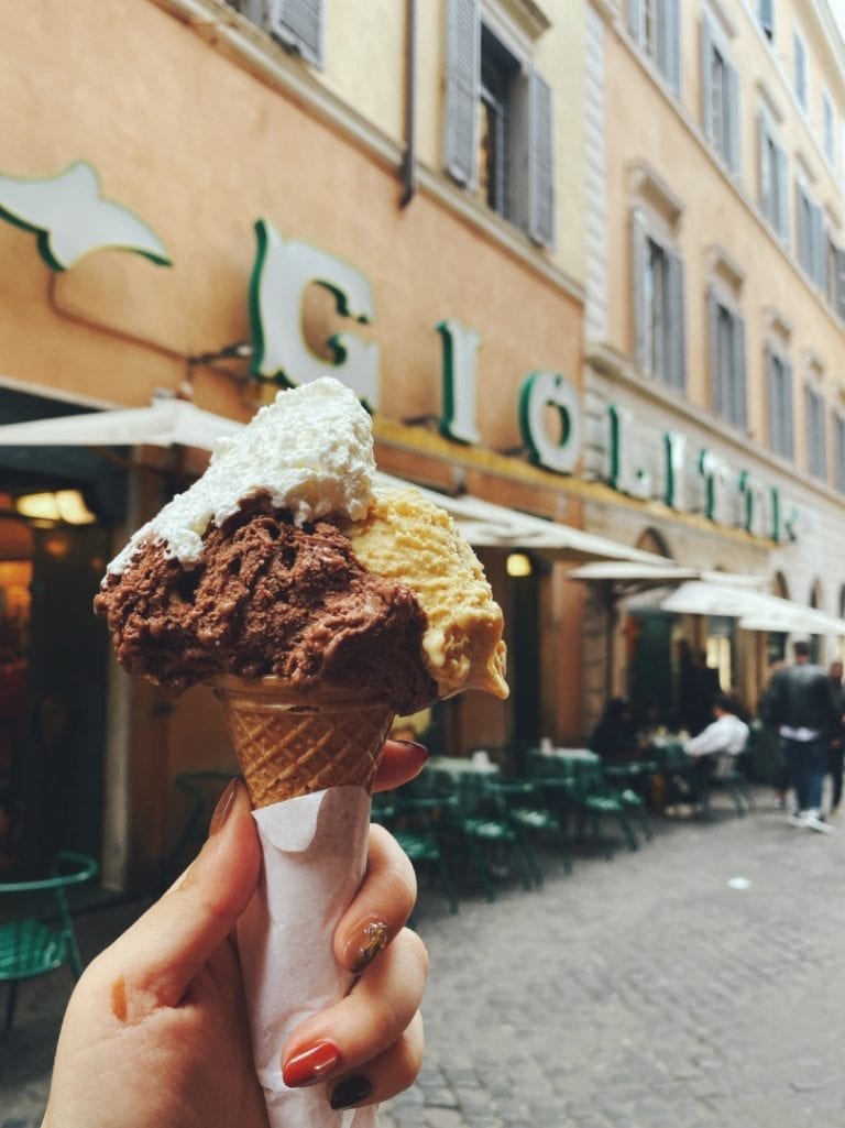 giolitti is the most classic and famous gelato shop in rome