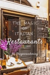 the magic of italian restaurant by shegowandering at gustobeatsPinterest Graphic