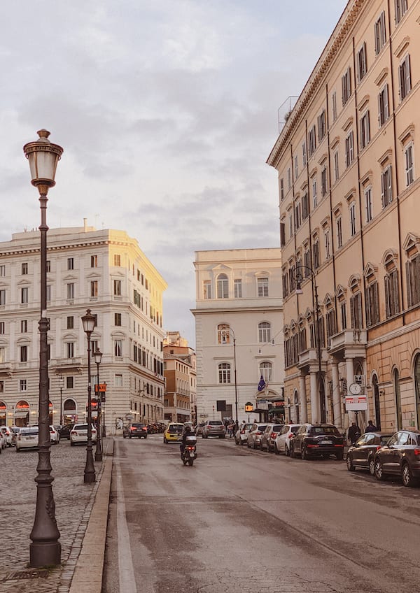 the beautiful rome streets under the golden sunset photography smartphone wallpaper as gustobeats blog freebie