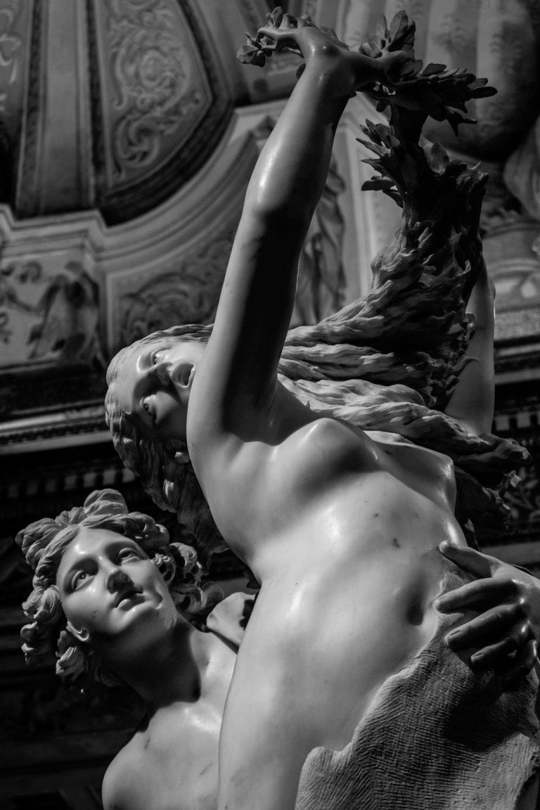 Apollo and Daphne by lorenzo bernini in galleria borghese is a must see masterpiece in rome