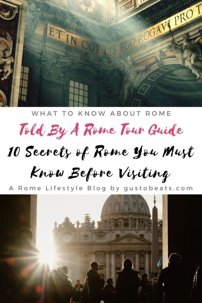 10 Secrets of Rome from a tour guide to answer your questions about ancient Rome and its history