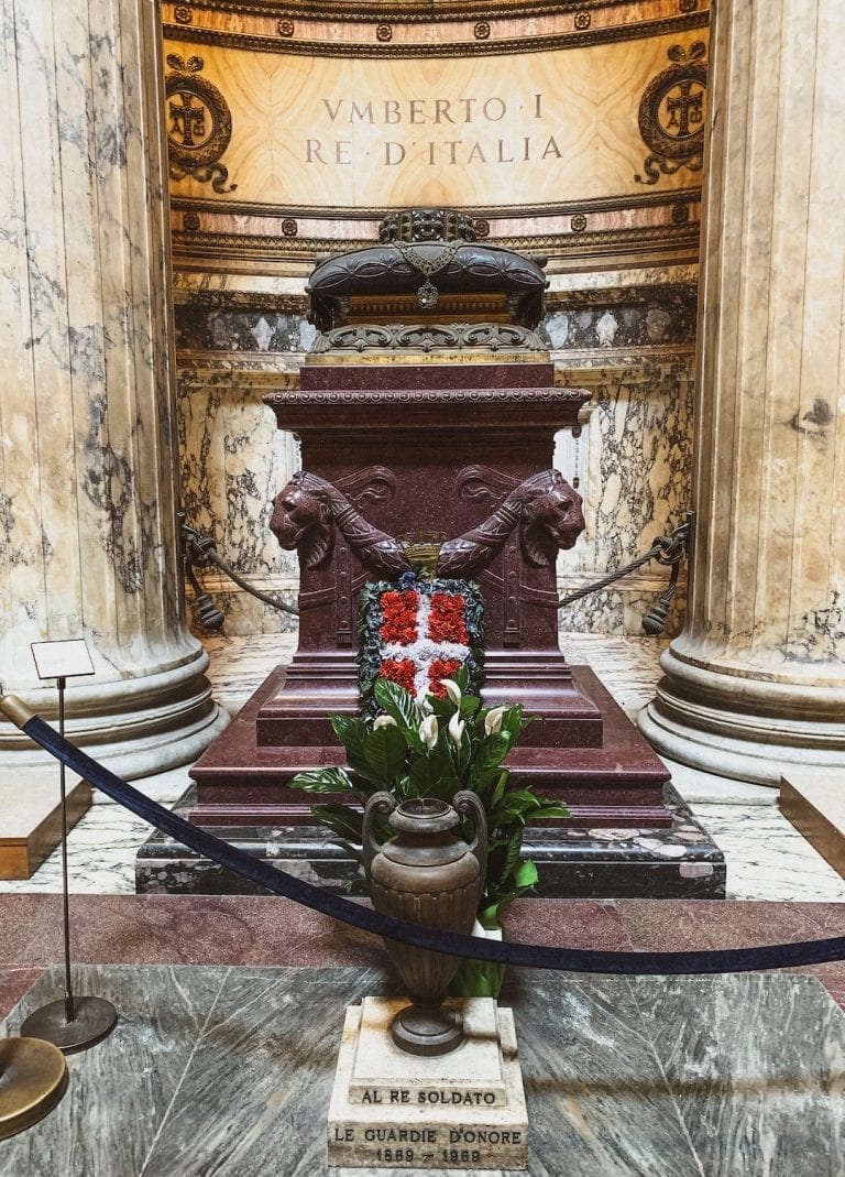 the other important tomb inside Pantheon is Italy's first King who also unites the Italy, Vittorio Emanuale