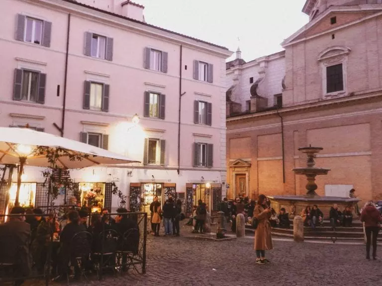 aperitivo in rome is also popular in some cute neighborhood around sunset hours