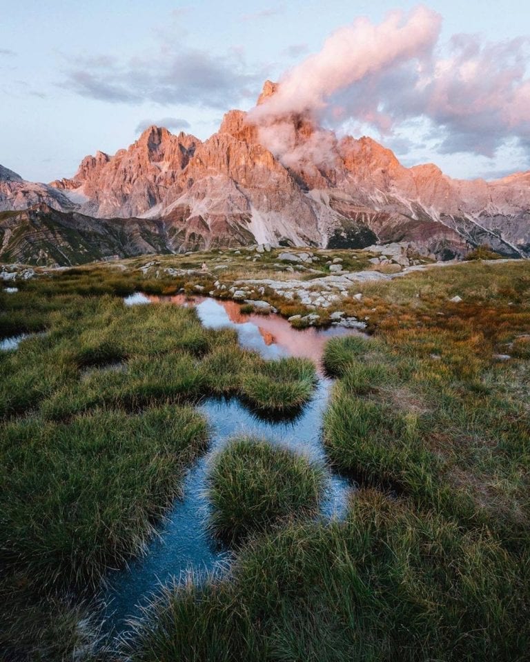 beautiful Italian mountain Dolomini Passo Rolle by @italiait on instagram