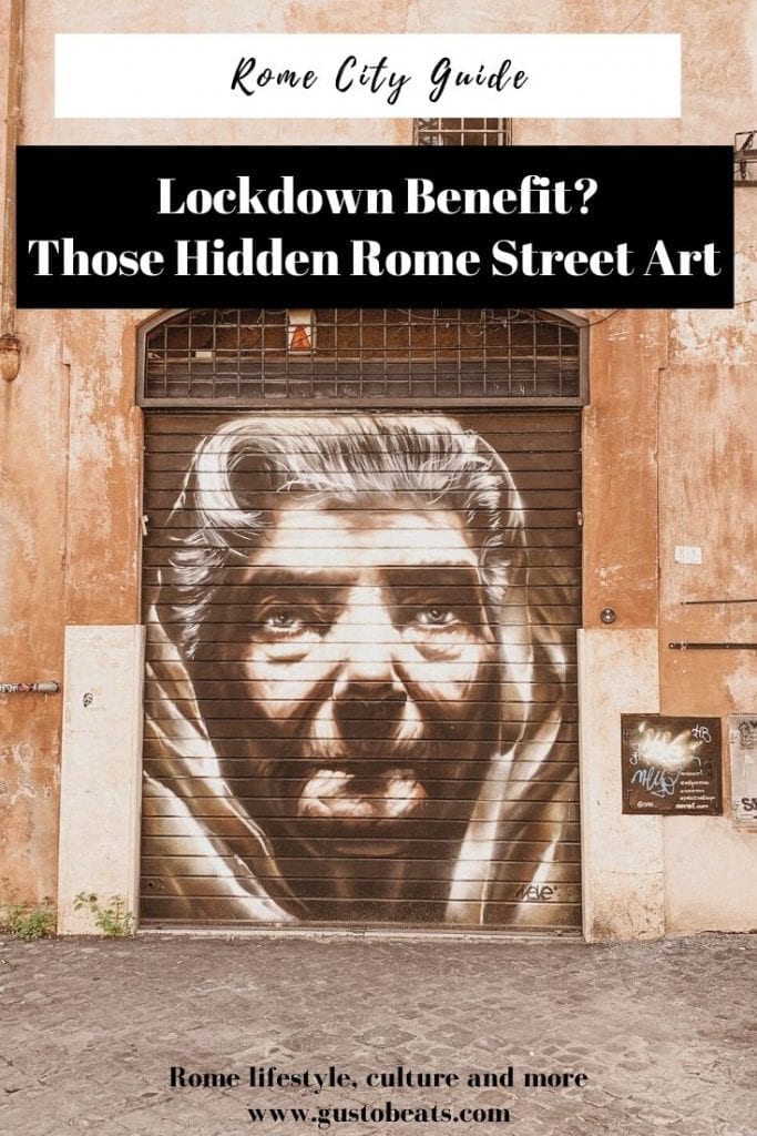 gustobeats blog post about discover hidden rome street art during lockdown