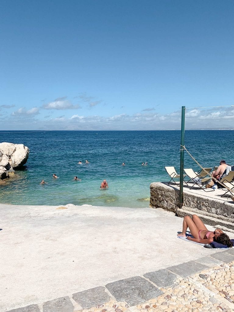 chilling and swimming is the only thing you want to do at la tonnara di scopello