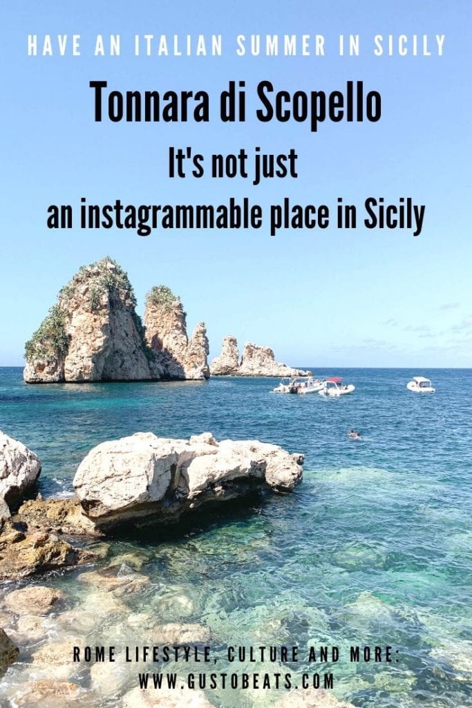 gustobeats blog post about tonnara di scopello the place in sicily which is more than just instagrammable
