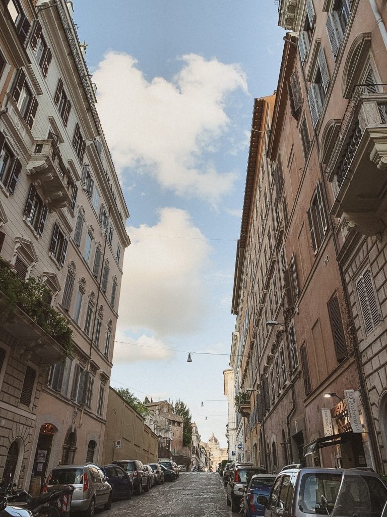 gustobeats how rome and italy feel from my visual diary june 2020 with the magical sunset moment in rione monti in Rome
