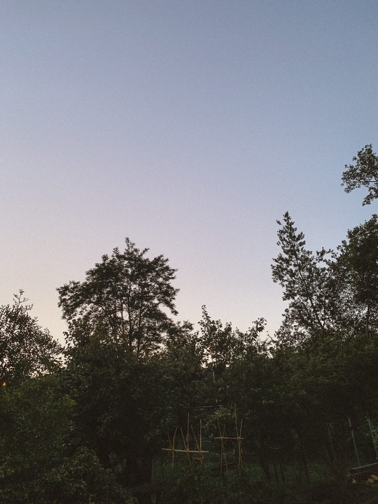 gustobeats how rome and italy feel from my visual diary june 2020 with the pink to purple sunset in Monteifascone