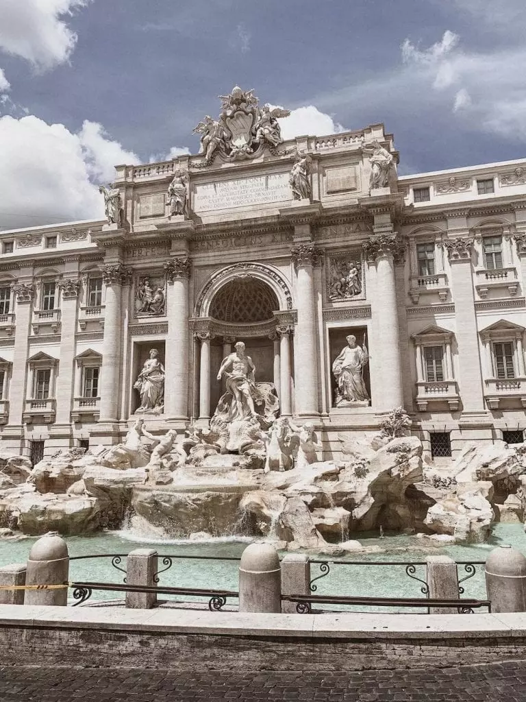 gustobeats how rome and italy feel from my visual diary june 2020 with the ultra quiet Trevi Fountain during lockdown