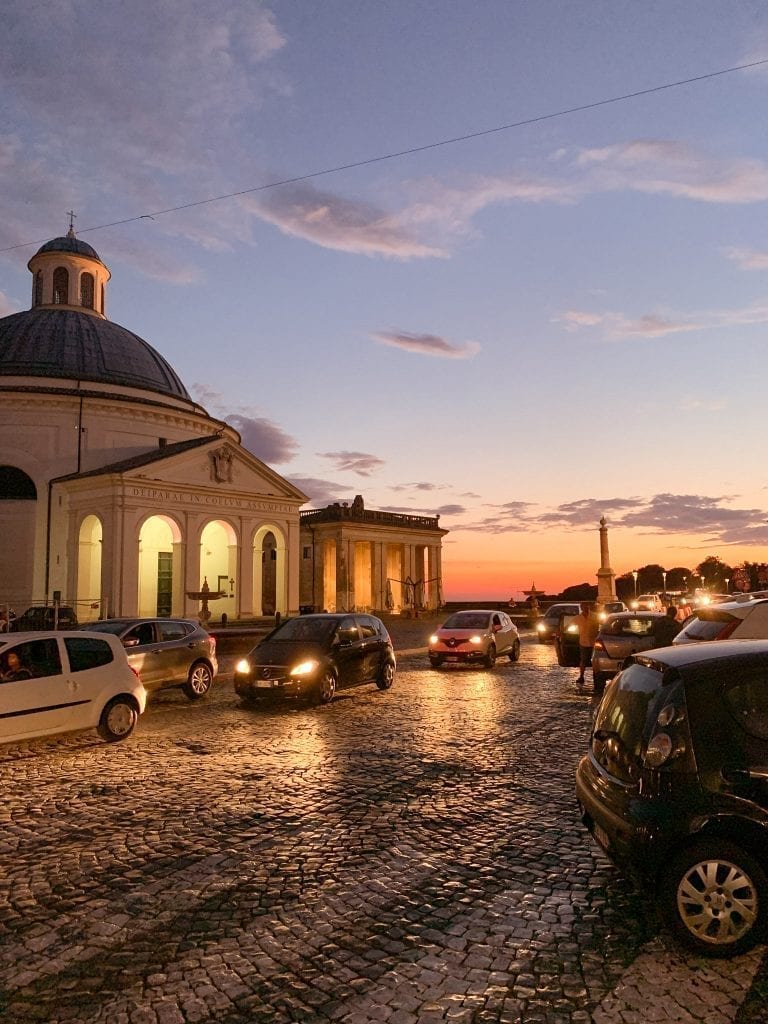 Ariccia has the most stunning summer sunset with the magical colors