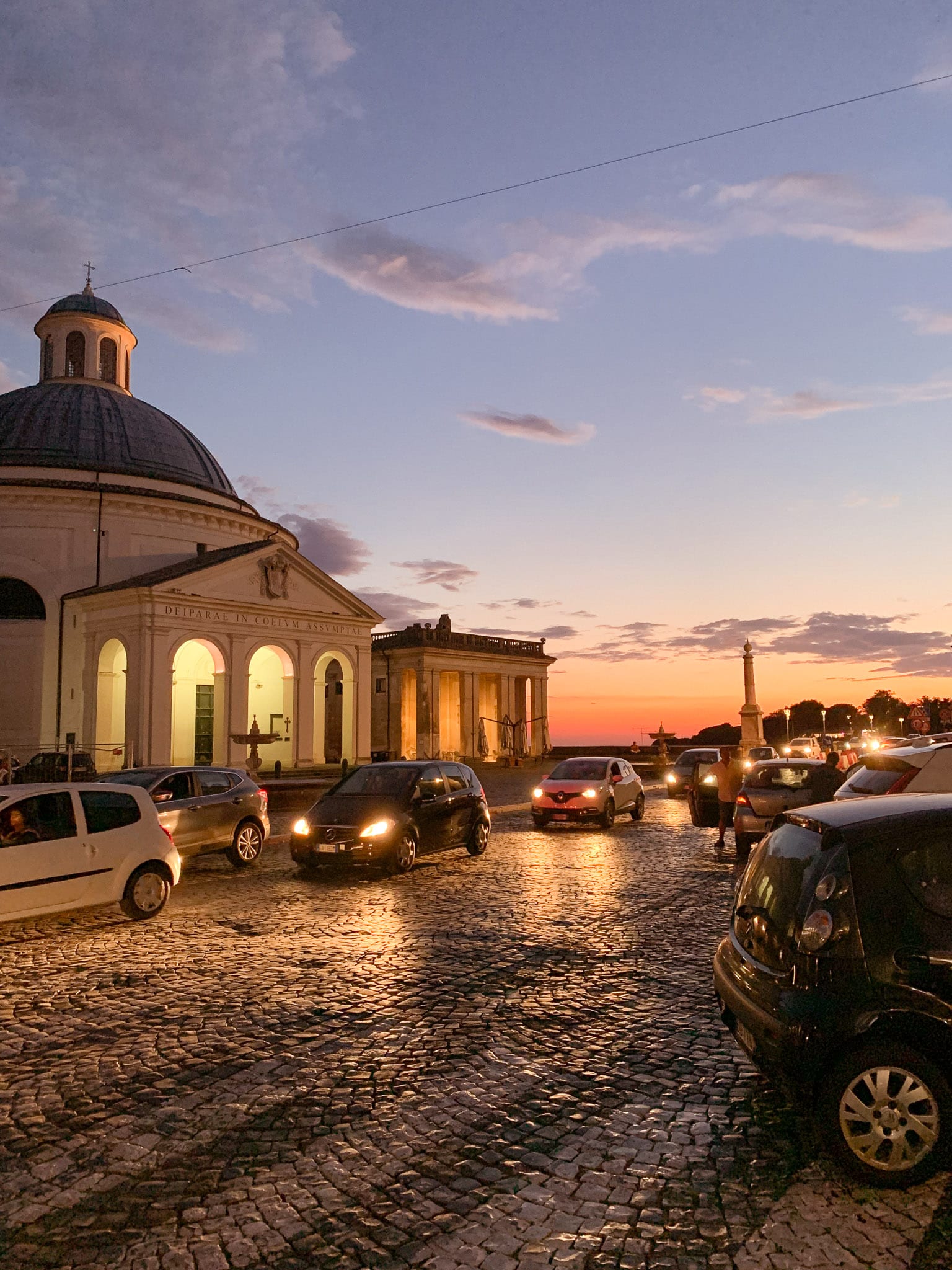 Ariccia has the most stunning summer sunset with the magical colors