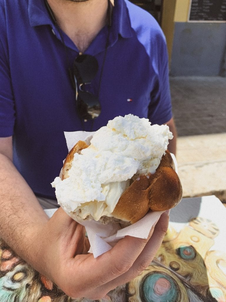 gelato with brioche is a must-try in Trapani