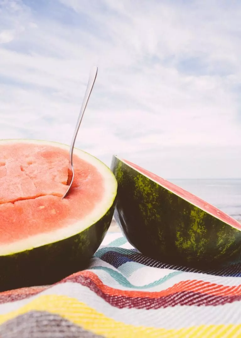 watermelon is the universal summer fruit that everyone loves in an italian themed dinner party at home