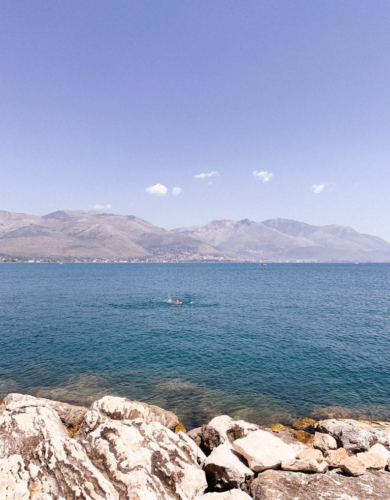 In the day there are not many people around the Port area (near Navy base) but for some locals, this is the best private place for a dip.