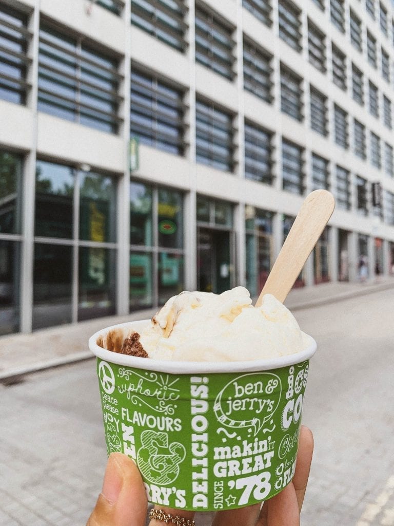 Ben & Jerry for a rare hot summer day in London