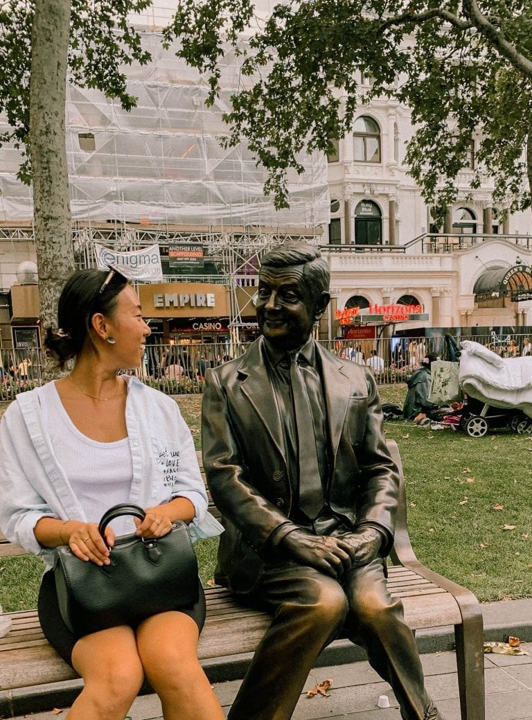 Have a photo with Mr.Bean in Lecestor Square in London