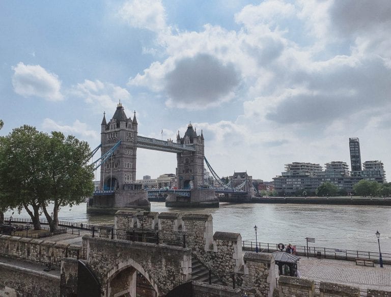 From Tower of London you can see Tower Bridge as well