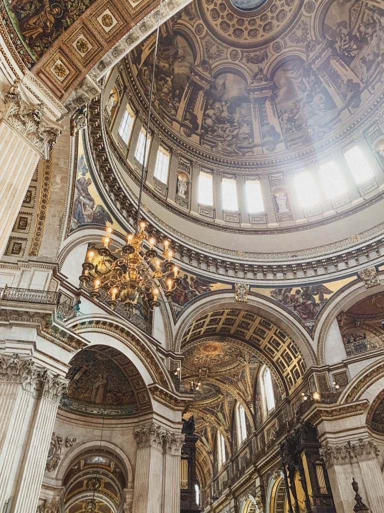 The stunning art inside St.Paul's Cathedral in London