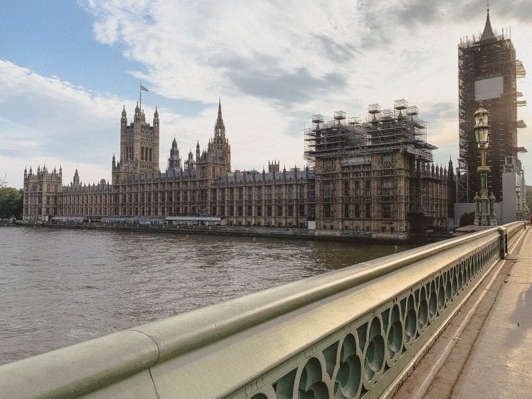 Big Ben under maintenance in London