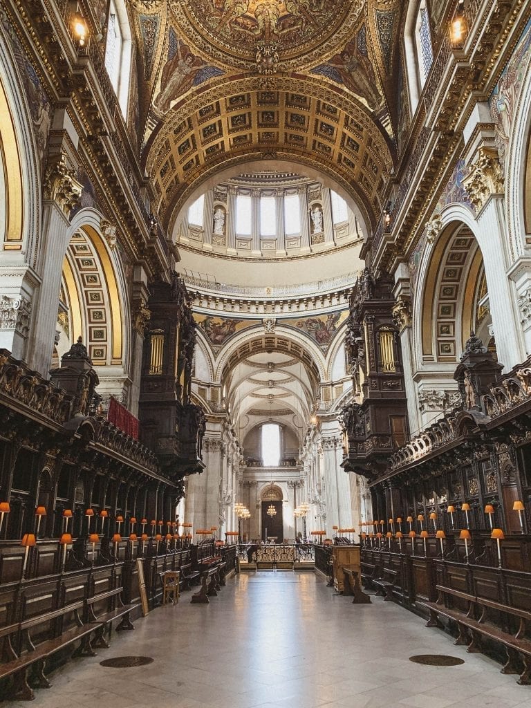 St.Paul's Cathedral in London is a must-visit place