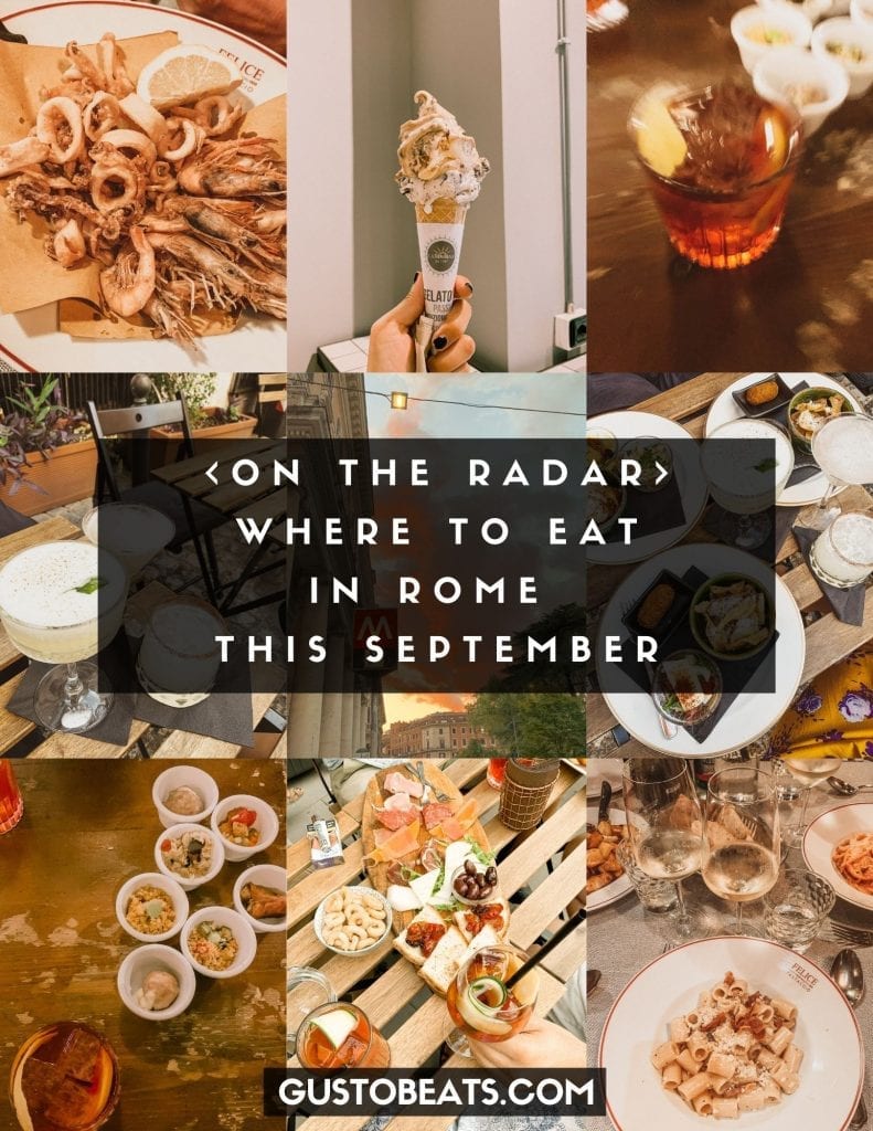 Where to eat in Rome September list for your next food hunting trip in Rome