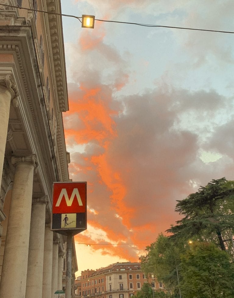 Where to eat in Rome September list, Gatsby cafe's outdoor area will give you the best Rome sunset in this late summer season