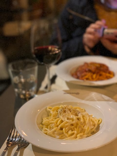 cacio e pepe from Matricianella in Rome city center