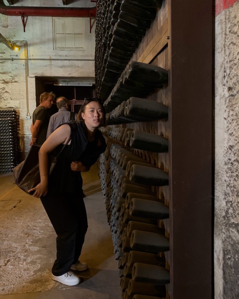 unique visit to the cave cellar of sparkling wine maker Rasposeira in Duoro valley