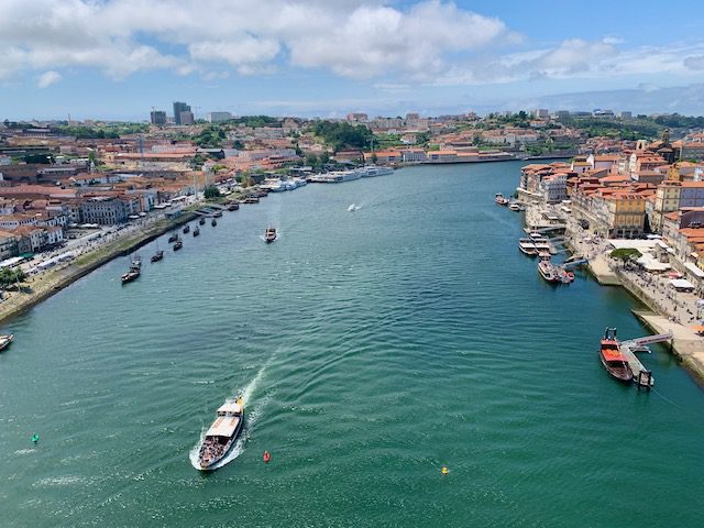 Porto city center view from above